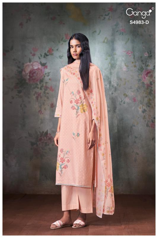Ganga fiyara 4983 wholesale dress material suppliers in hyderabad